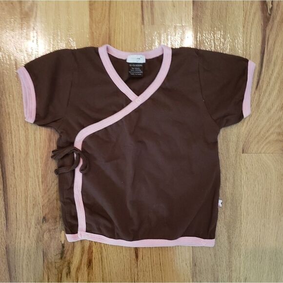 NWOT Baby Soy Chocolate Kimono Short Sleeve Tee - Picture 2 of 5